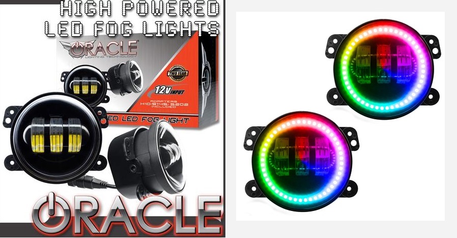 ORACLE Color Shift LED Fog Lights 2007-15 Jeep Wrangler